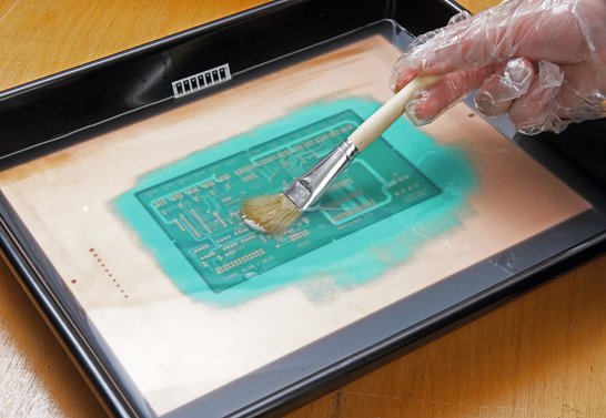 4. 显影固化  显影固化